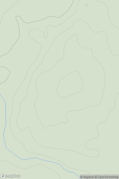 Thumbnail image for King's Seat [Firth of Forth to the River Tweed] showing contour plot for surrounding peak